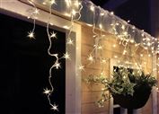 Solight LED vianočné záves, cencúle, 360 LED, 9m x 0,7m, prívod 6m, vonkajšie, teplé biele svetlo